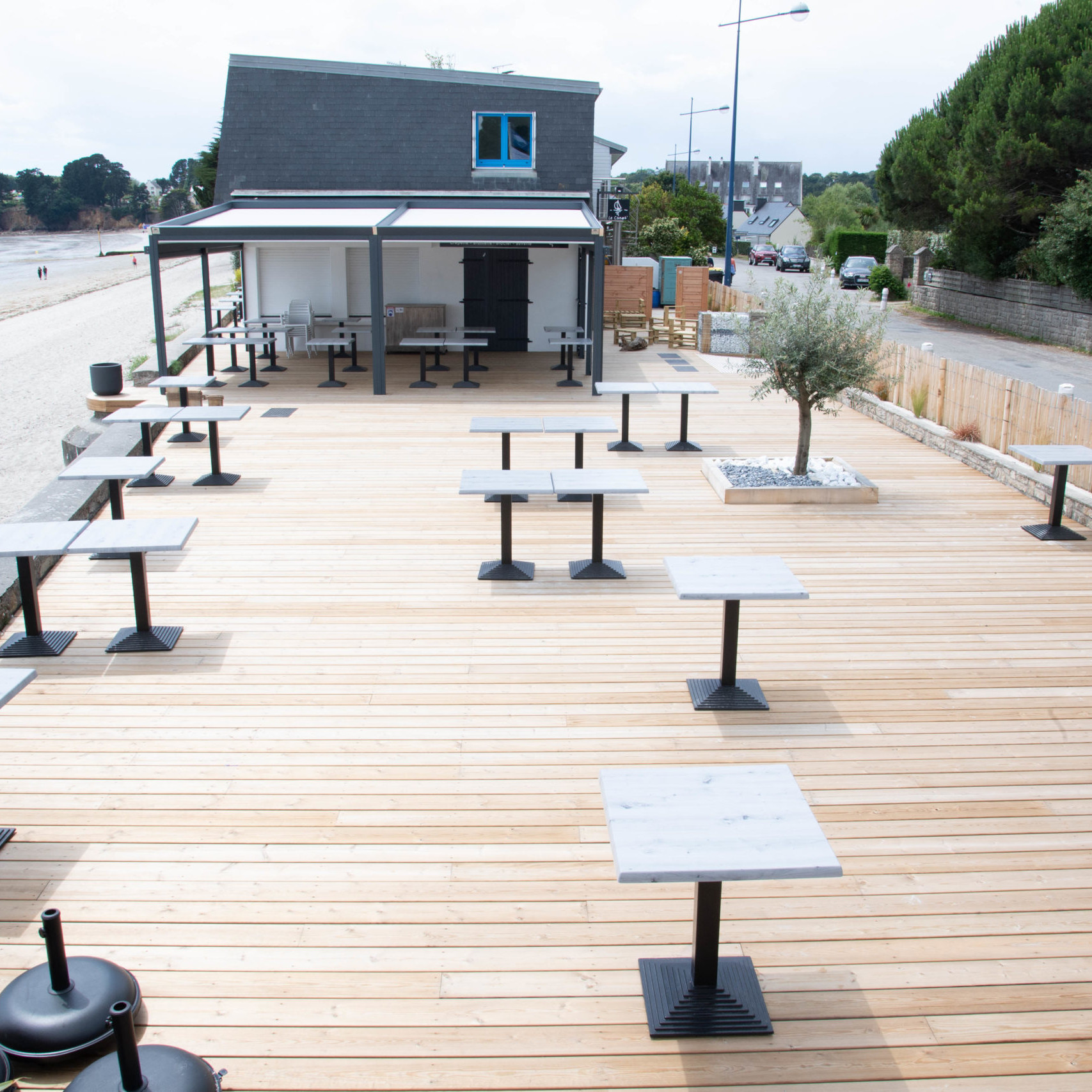 Terrasse, Fouesnant, Finistère, Bretagne