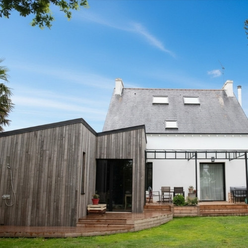 Extension bois Bénodet - 25m² - AGLM Projet (29-QUIMPER) - Woodewood Finistère
