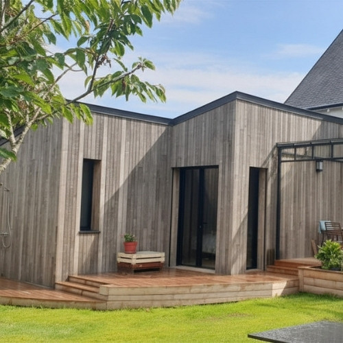 Extension bois Bénodet - 25m² - AGLM Projet (29-QUIMPER) - Woodewood Finistère