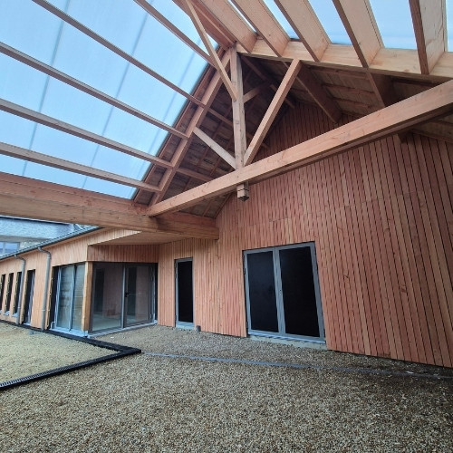 Extension crèche Coray - 100m² - BERTHE ET TABURET ARCHITECTES (29-CONCARNEAU) - Woodewood Finistère