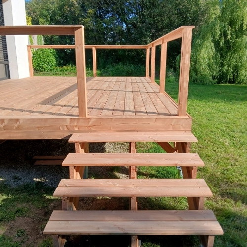 Terrasse Le Trévoux - Terrasse Lames DOUGLAS - Woodewood Finistère